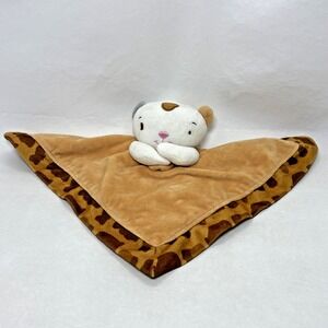 Highlights Calico Kitty Cat Lovey Security Blanket White Brown Plush Cheetah‎